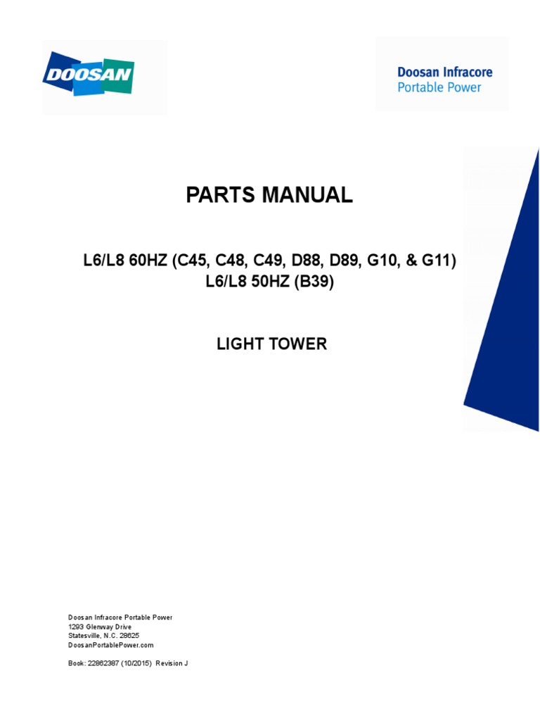 Parts Manual: L6/L8 60HZ (C45, C48, C49, D88, D89, G10, & G11) L6/L8 ...