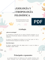 Axiologia y Antropologia Filosofica