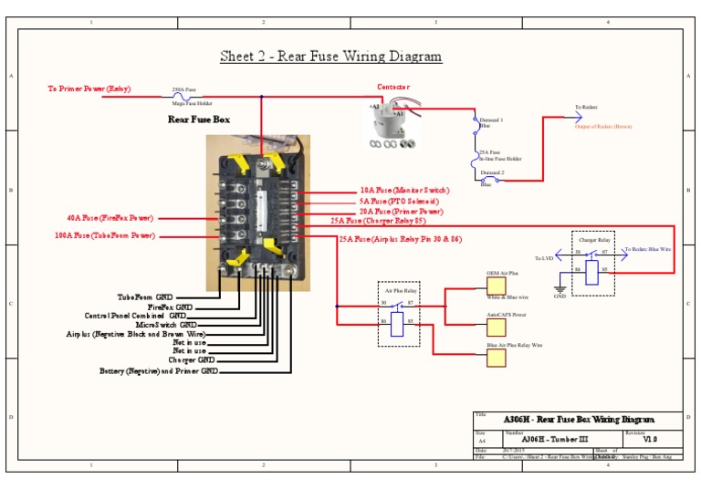 Sheet 2 - Rear Fuse Box Wiring | PDF | Electrical Wiring | Building