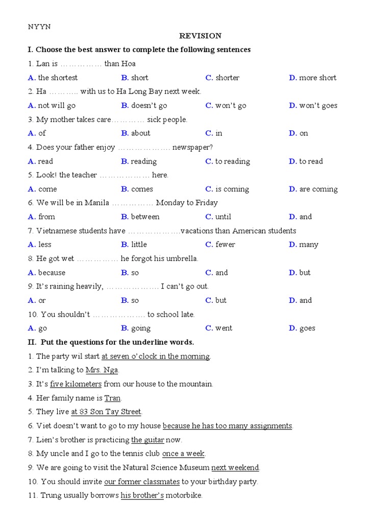 7bc Revision | PDF