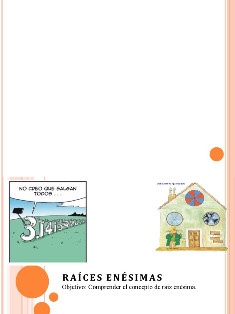 Concepto Y Ejemplos De Raíz Enésima Pdf