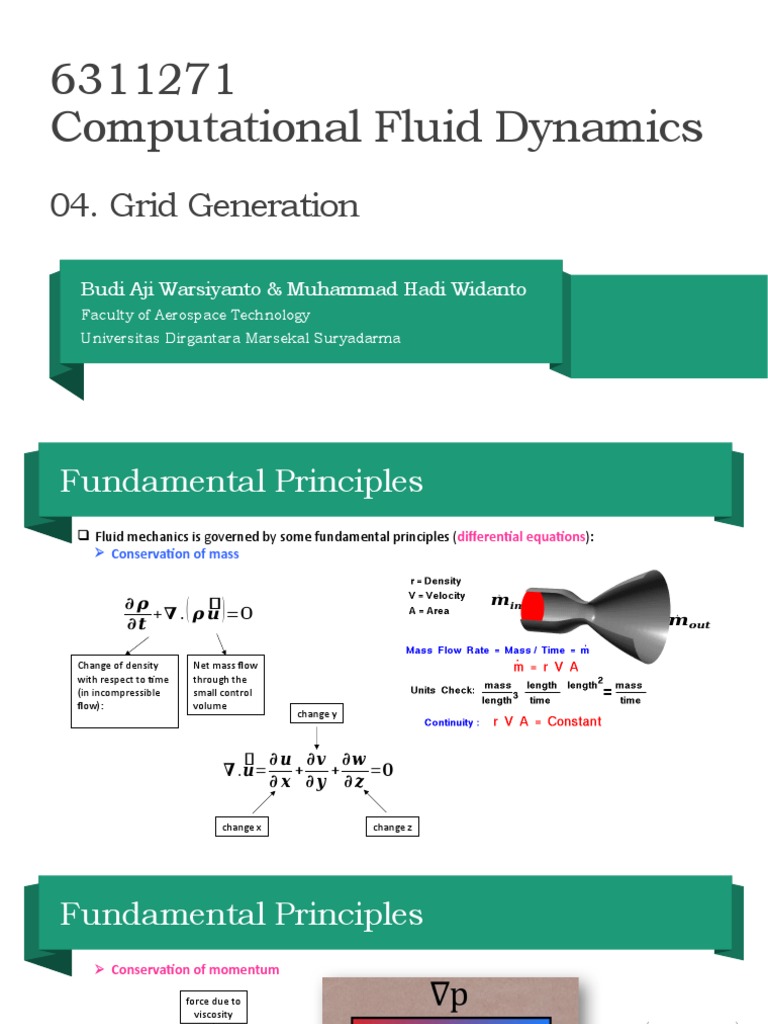 Grid Generation in Computational Fluid Dynamics | PDF | Differential ...