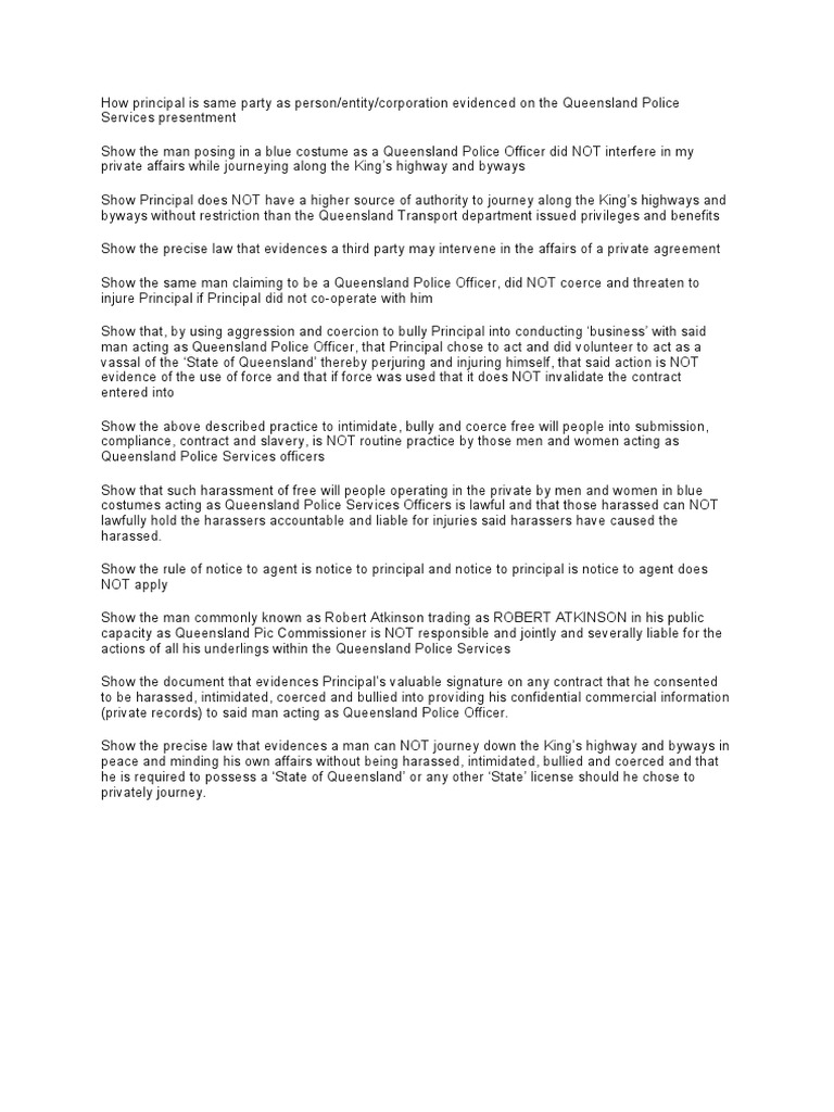 Notic of Conditional Acceptence PDF Coercion Harassment