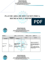 PLAN DE AREA Educacion Fisica 3° 11°.