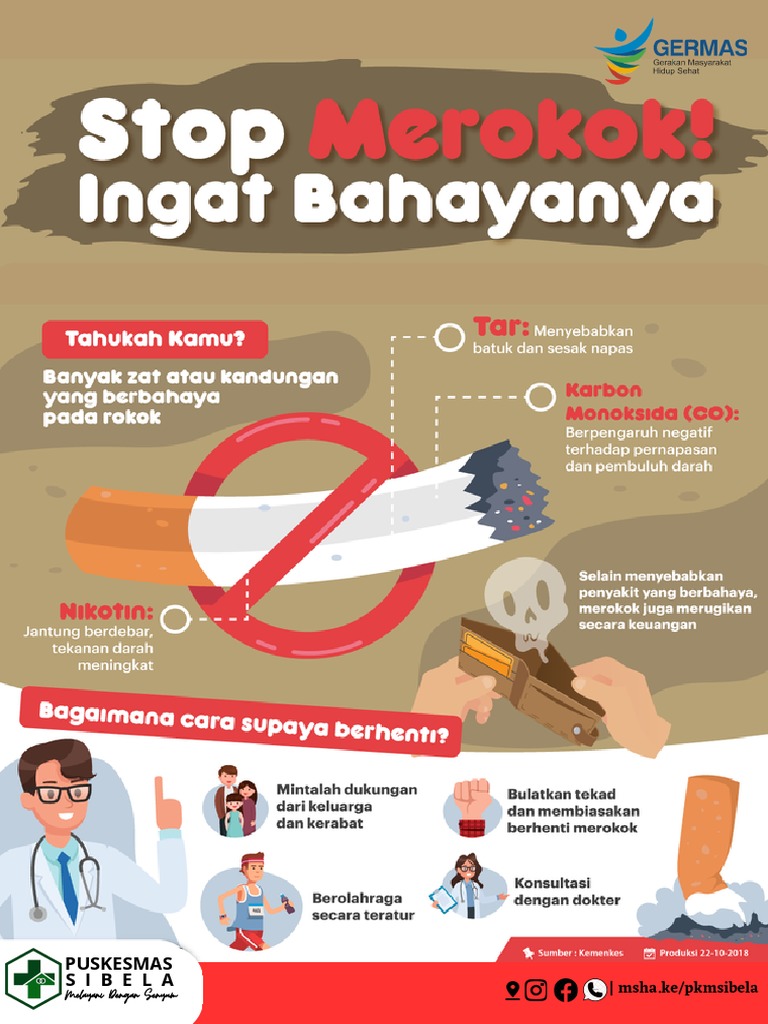 Poster Bahaya Rokok untuk Puskesmas | PDF