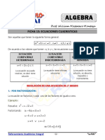 Ficha 15 Ecuaciones Cuadraticas