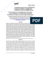 Evaluasi Manajemen Keamanan Informasi Pada Perusahaan Pemula Berbasis Teknologi Menggunakan Indeks Kami