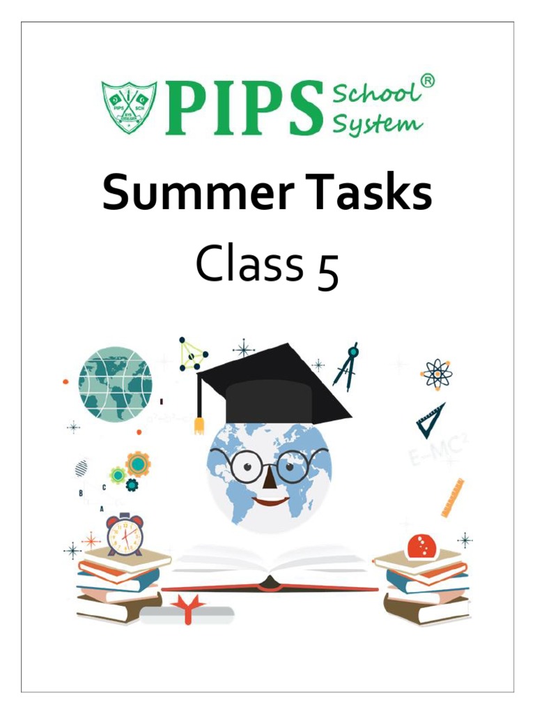 Summer Learning Tasks for Class 5 | PDF