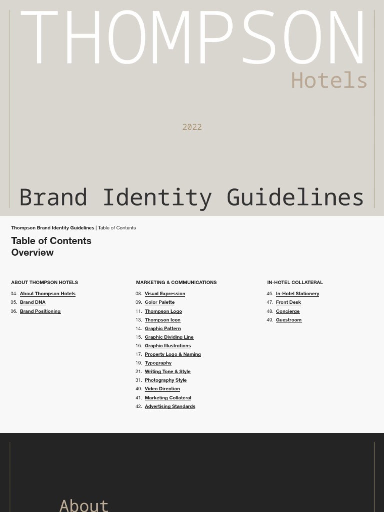 Thompson Style Guide 040622 - 1649709410618 | PDF | Logos | Brand