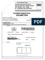Examen Bimestral de Geometria