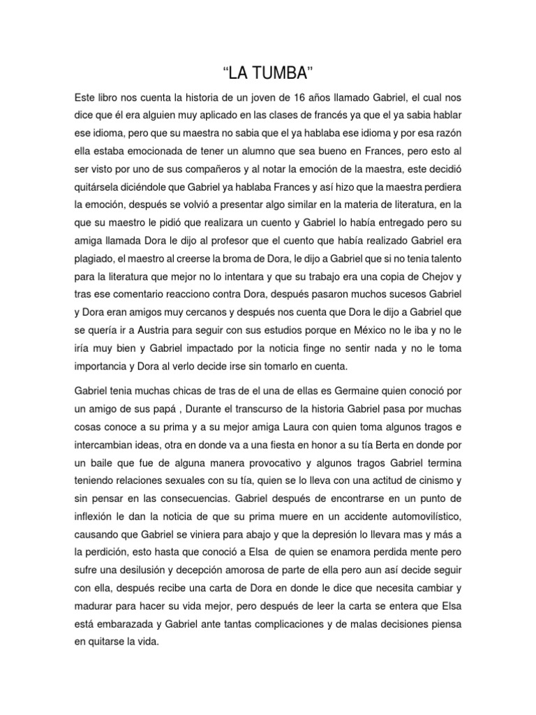 LA TUMBA PDF