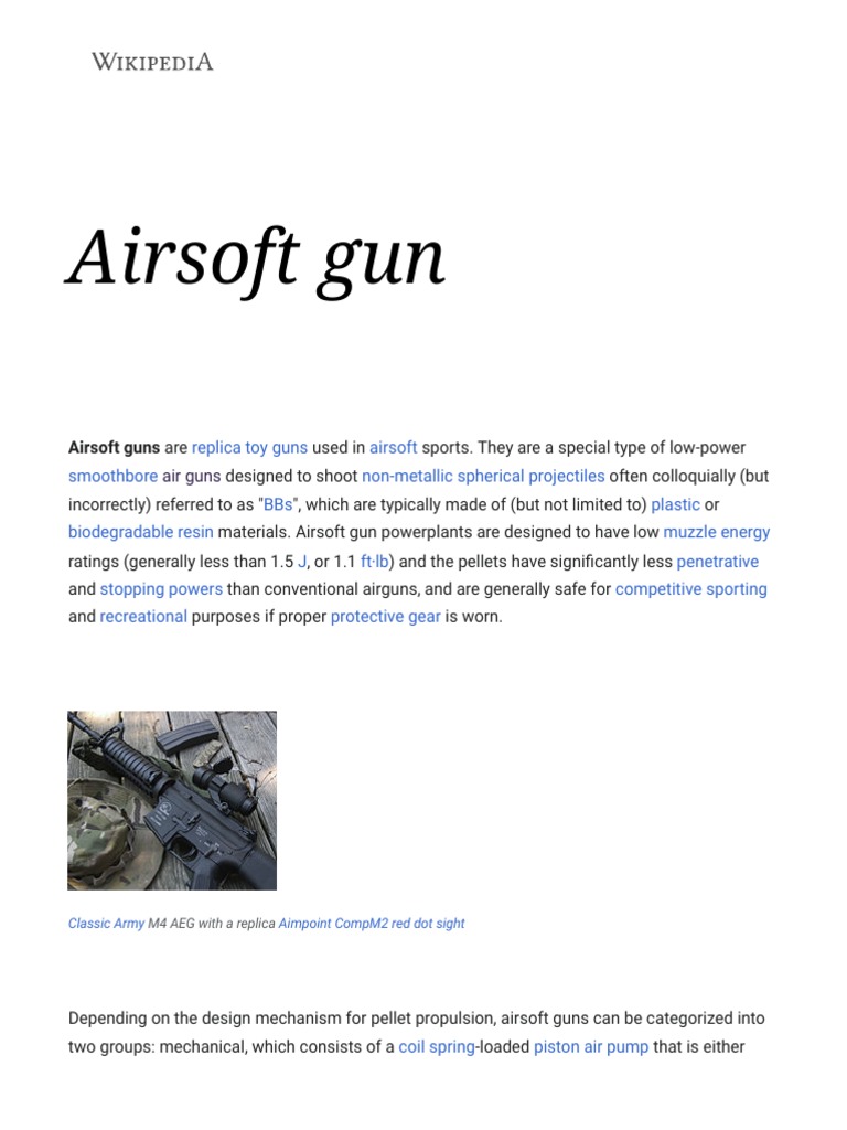 Airsoft Gun Wikipedia PDF