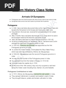 Arrivals of European Class 1
