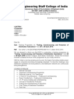 Remind Letter - Testing and Commissioning & Protection of Distribution Transformers