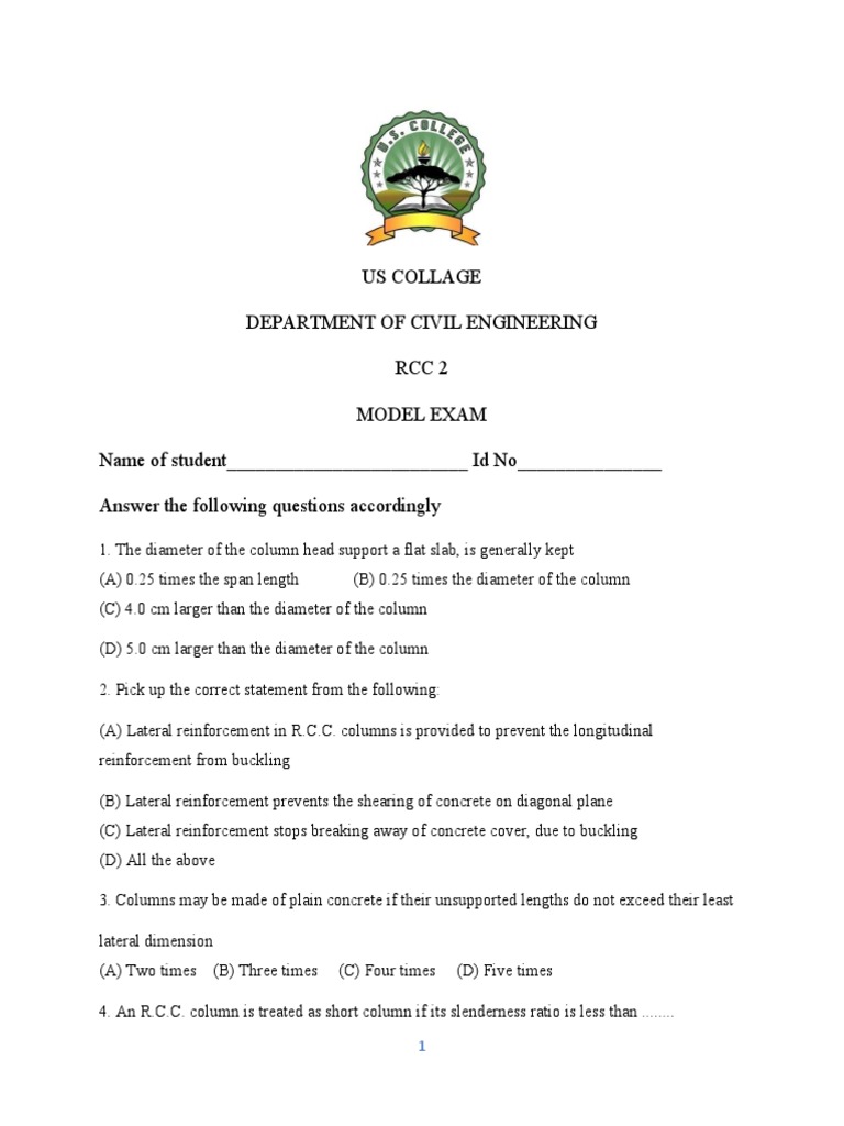 RC2 Me | PDF | Buckling | Column