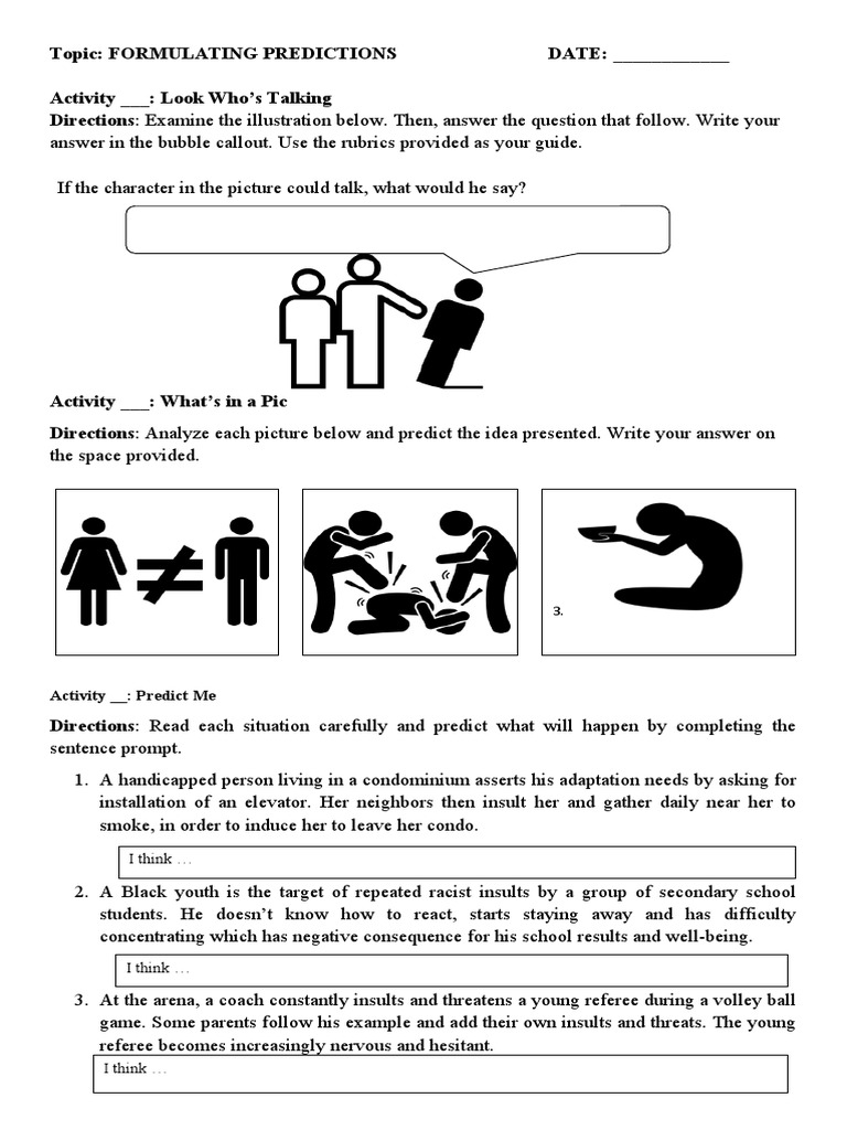 Predictive Analysis Activities Guide | PDF