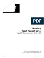 Chemistry TOPIC 11 - Thermochemistry (Units 3 & 4)