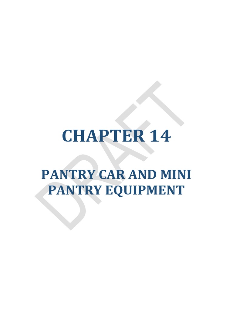 Pantry Equipment List