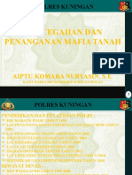 Materi Pencegahan Dan Pemberantasan Mafia Tanah