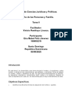 Tarea Ii Derecho de La Persona y La Familia