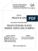 Projecto Estrutural Do Bloco Cirúrgico Hospital Geral de Nampula