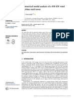 (20634269 - International Review of Applied Sciences and Engineering) Numerical Modal Analysis of A 850 KW Wind Turbine Steel Tower