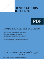 Competencia Gestión Del Tiempo