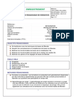 Fiche Pédagogique de Formation MODELISATION 3D