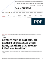 68 Murdered in Maliana, All Accused Acquitted 36 Years Later, Residents Ask - So Who Killed Our Families - Delhi News, The Indian Express