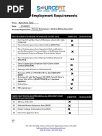 Pre-Employment Requirements