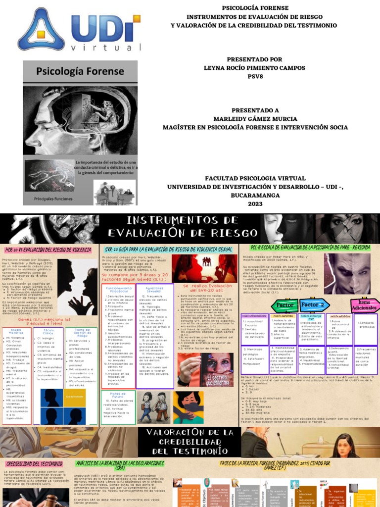 Evaluación de Riesgo en Psicología Forense | PDF