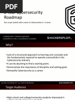 3 Year Cybersecurity Career Roadmap