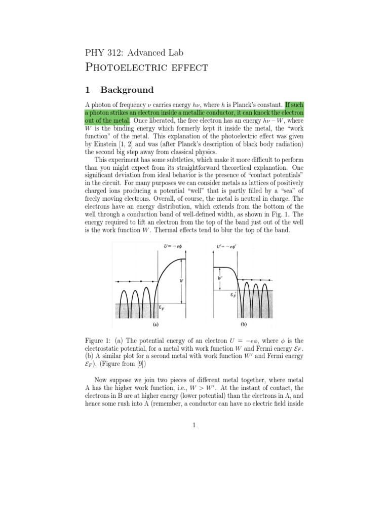 Photoelectric | PDF | Photoelectric Effect | Electron