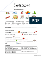 Christmas Vocab & Possessives