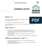 C Programming Notes