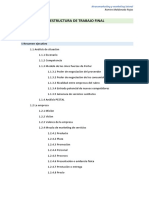 Estructura Trabajo Final 