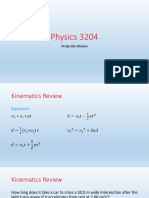 Projectile Motion