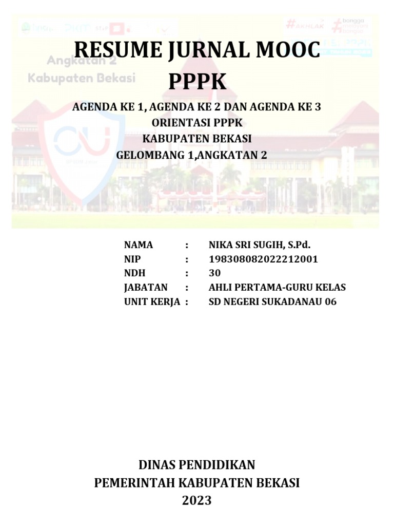 Resume Jurnal MOOC PPPK-Nika Sri Sugih | PDF