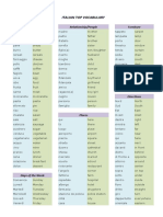 Italian Vocabulary