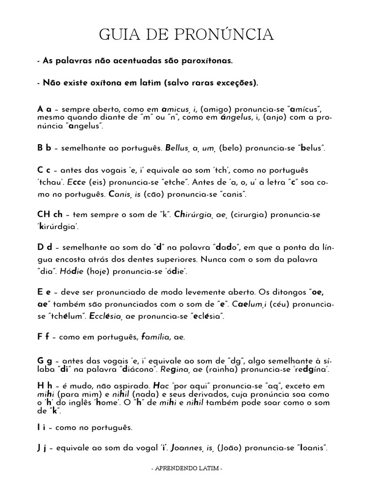 Guia de Pronuncia | PDF | Fonema | Cognição