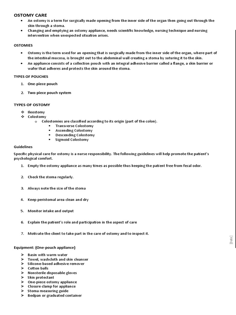 COLOSTOMY PDF Gastroenterology Medical Specialties