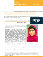 Malala Actividad de Lectura