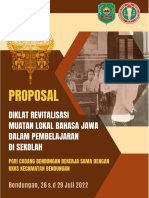 Proposal Workshop Bahasa Jawa