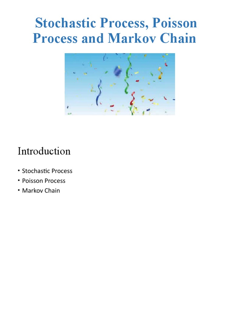 Week 3Stochastic Processes PDF Stochastic Process Markov Chain