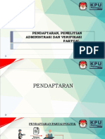 Pendaftaran, Penelitian Administrasi Dan Verifikasi Faktual