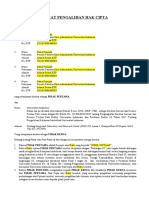 Format Surat Pengalihan Hak Cipta