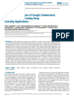 Performance Analysis of Google Colaboratory As A Tool For Accelerating Deep Learning Applications