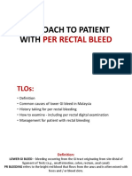 Approach To Patient With Per Rectal Bleed