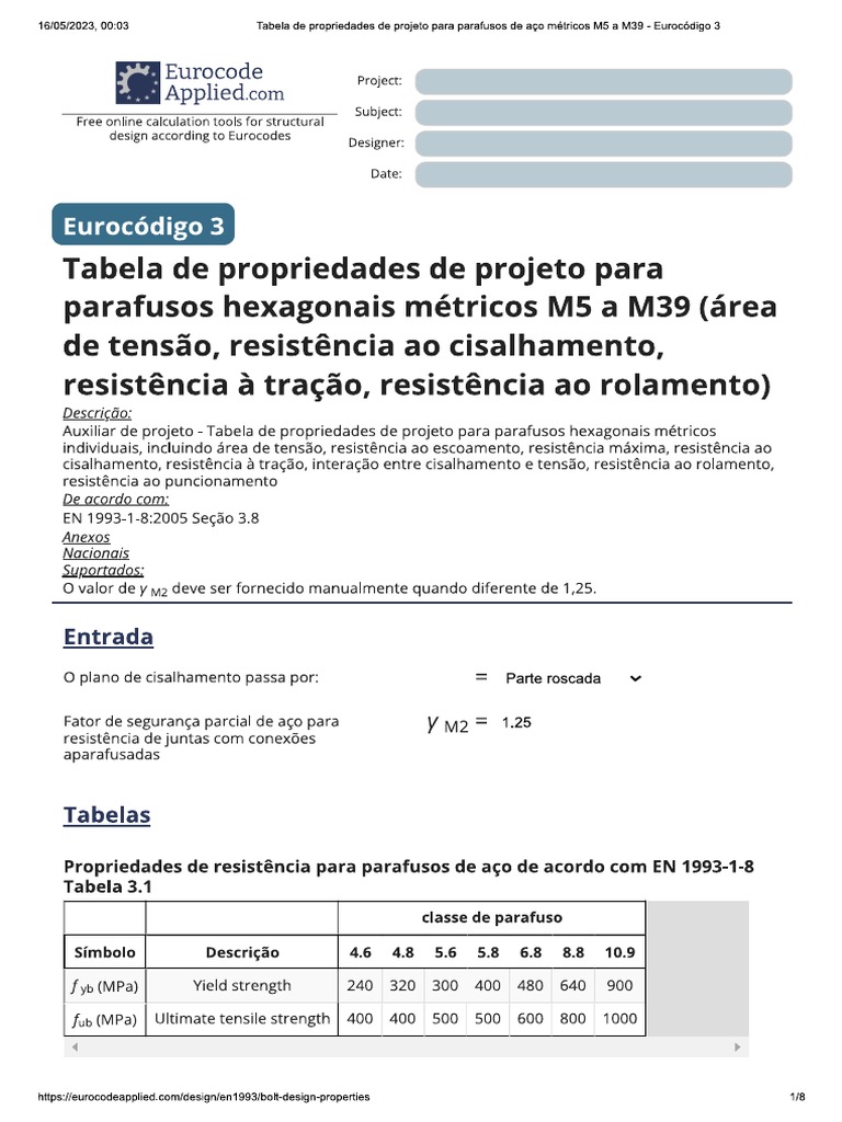 Roteiro Pela Norma - Eurocode | PDF