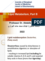 Lipid Metabolism Lipoprotein Metabolism Part B by Prof Abdalla